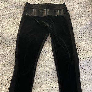 Sandro Suede Pleather Skinny